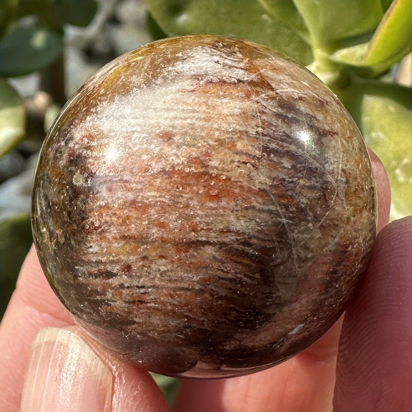 1pc Natural Garden Quartz Mini Sphere