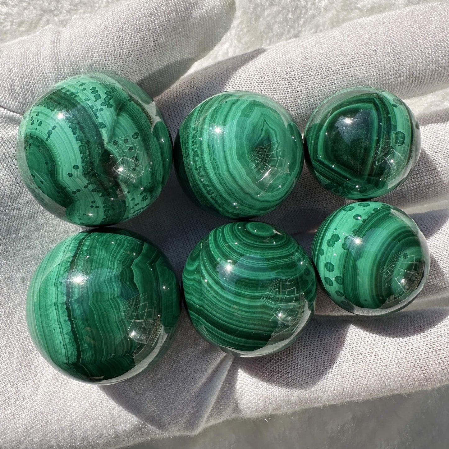 1pc Mini Malachite Sphere