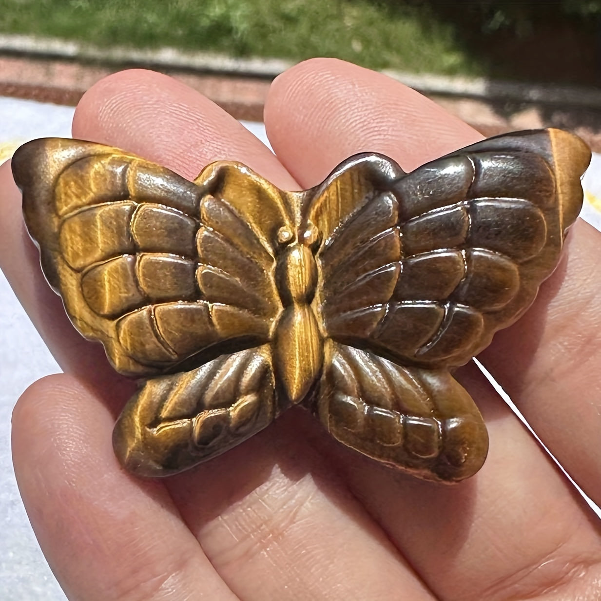 Natural Tiger Eye Crystal Carving