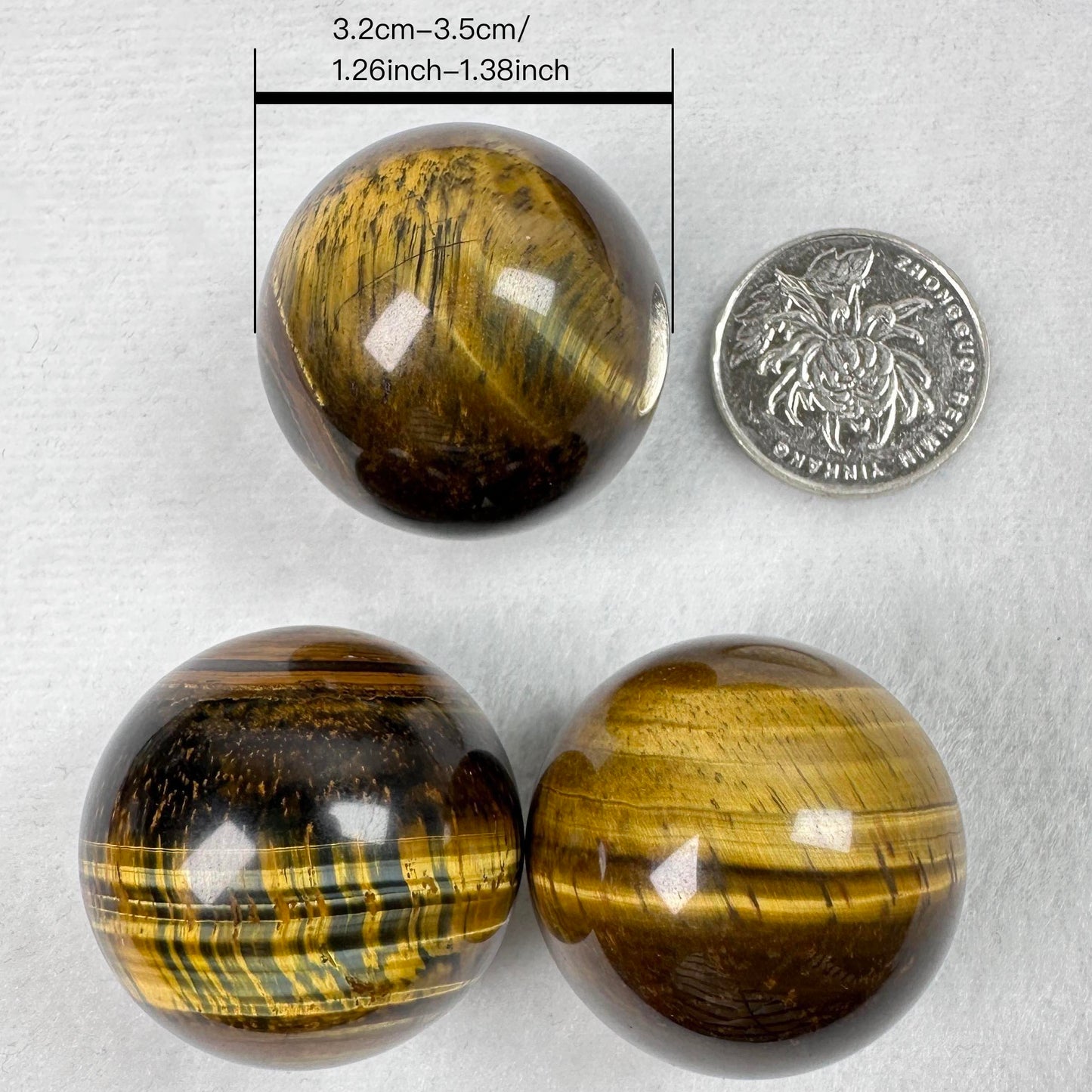 Nature Golden Tiger Eye Ball