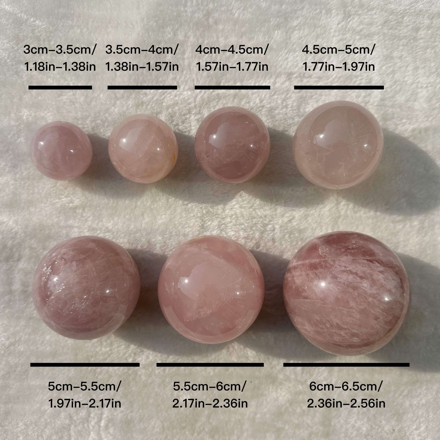 Natural Rose Quartz Sphere