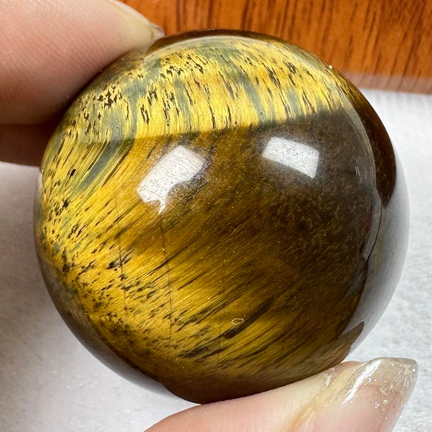 Nature Golden Tiger Eye Ball