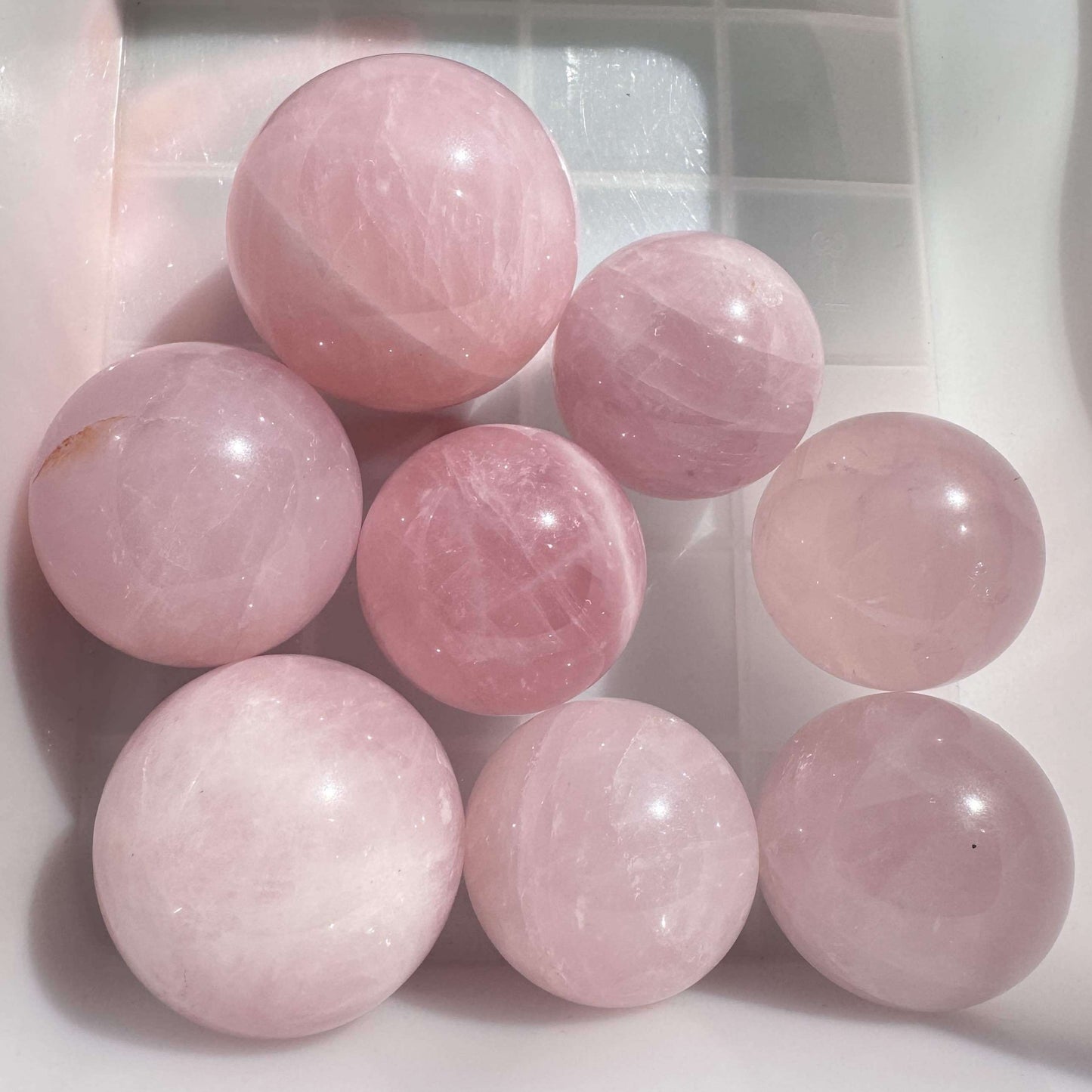 Natural Rose Quartz Sphere