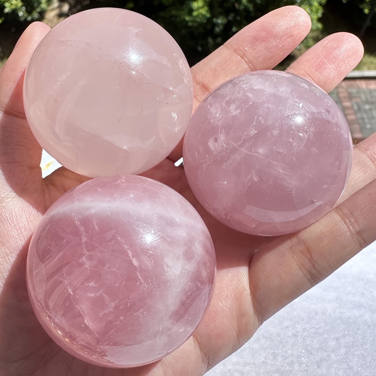 Natural Rose Quartz Sphere