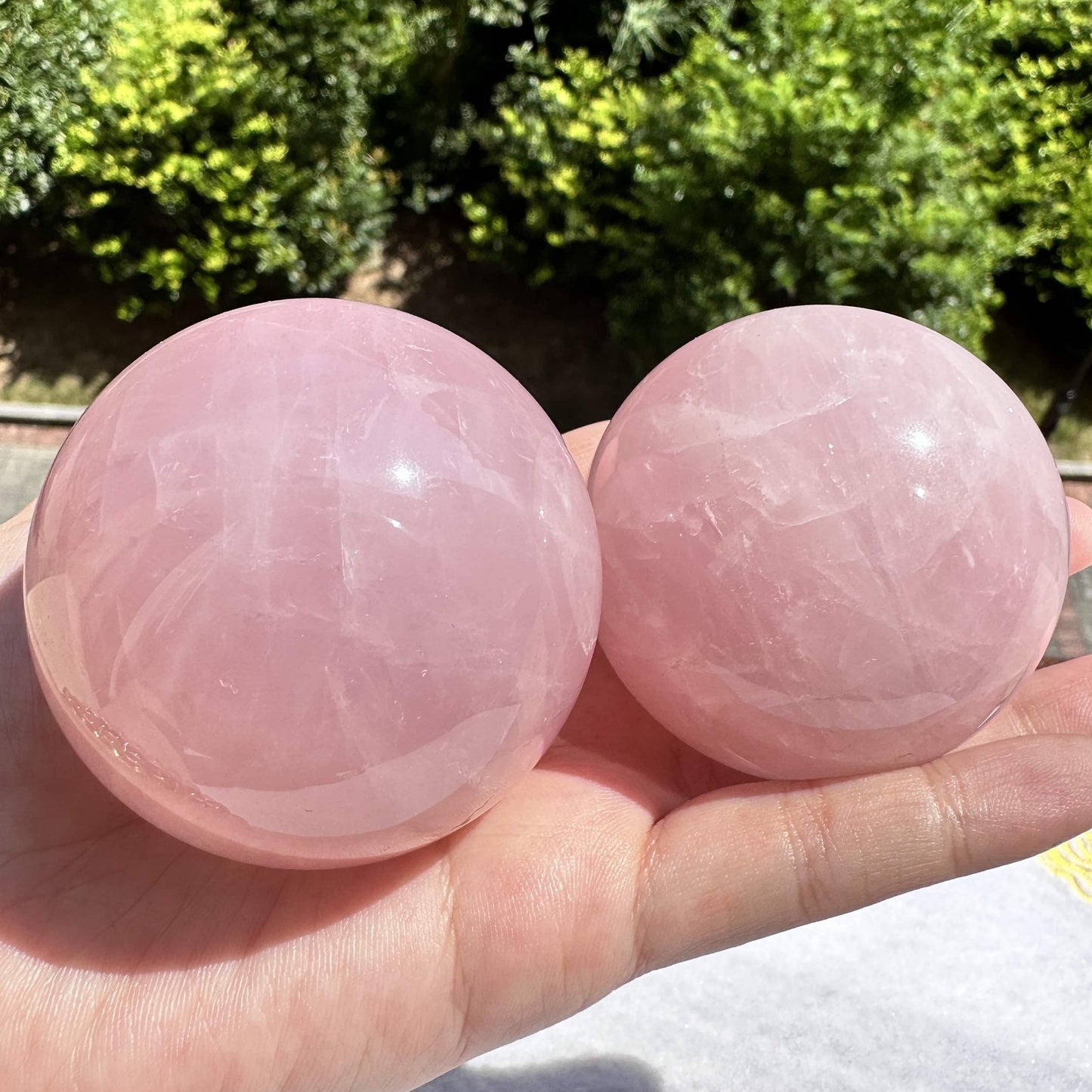 Natural Rose Quartz Sphere