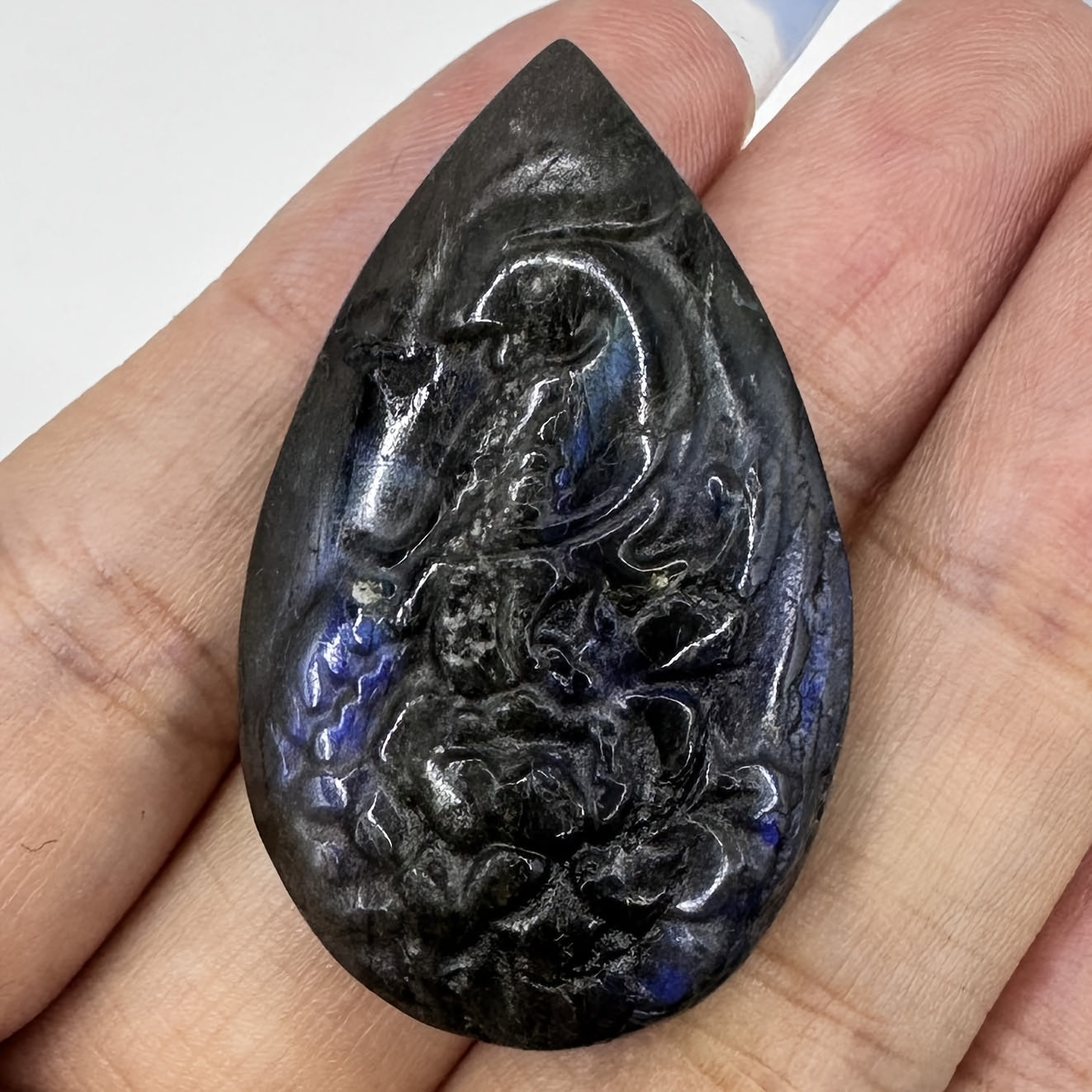 Natural Labradorite Animal Carving