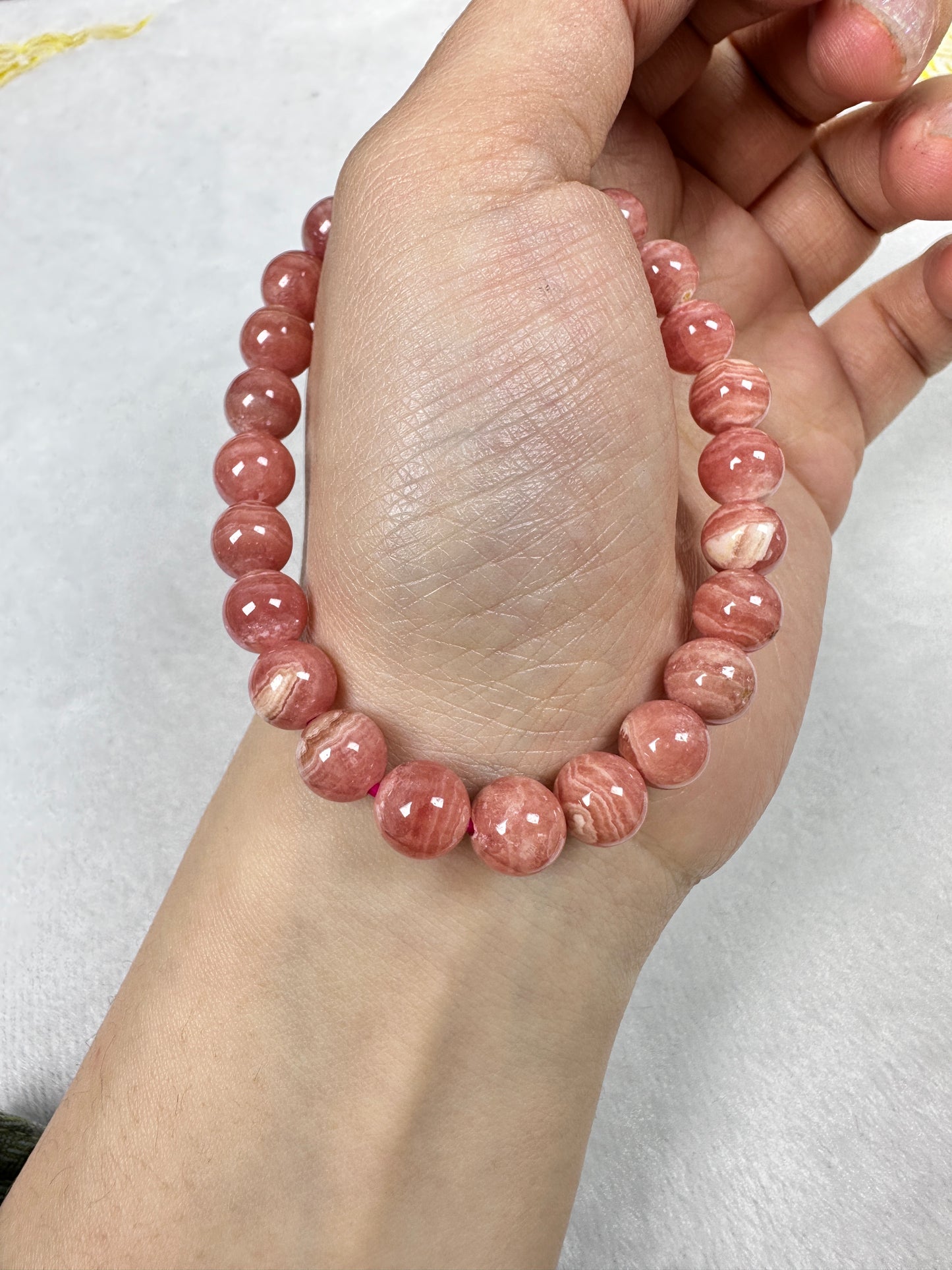 Rhodochrosite Bracelet - Love, Compassion, and Inner Healing