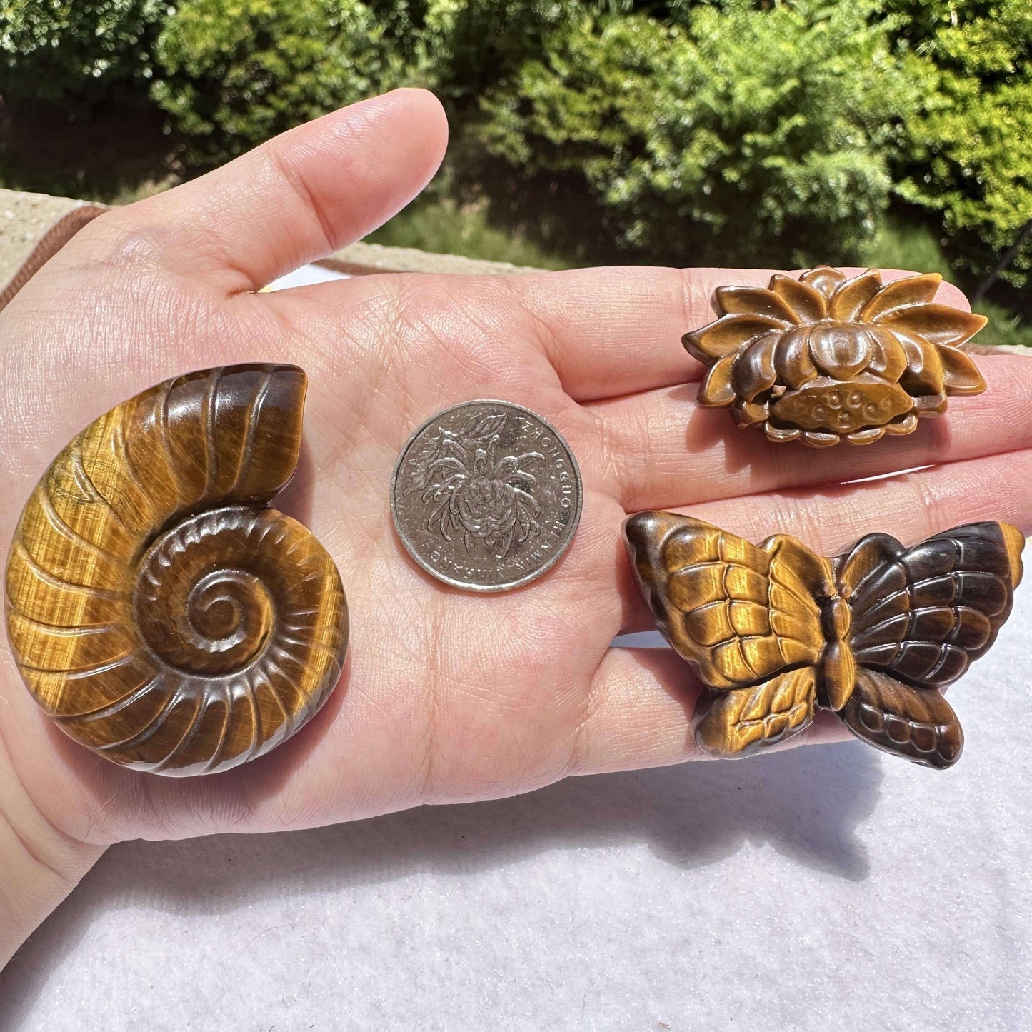 Natural Tiger Eye Crystal Carving