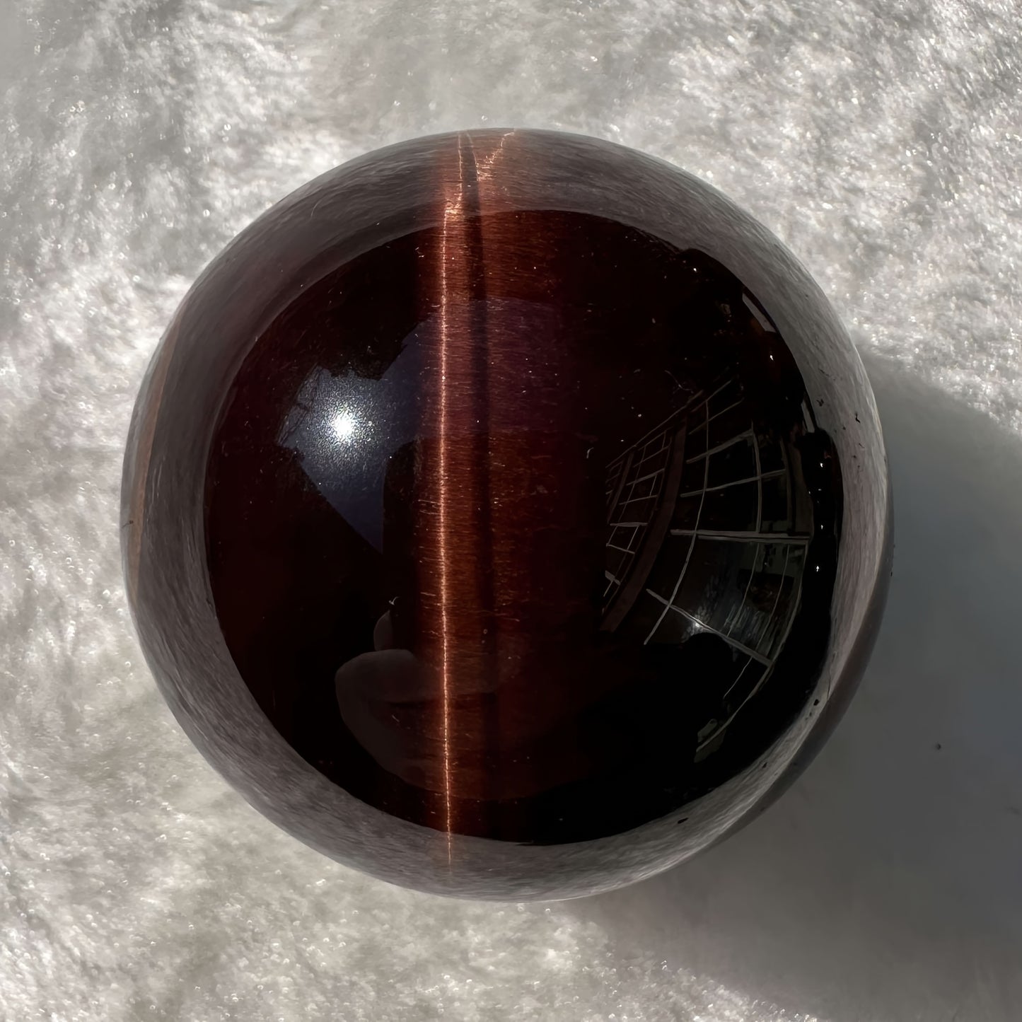 1pc Radiant Red Tiger Eye Sphere