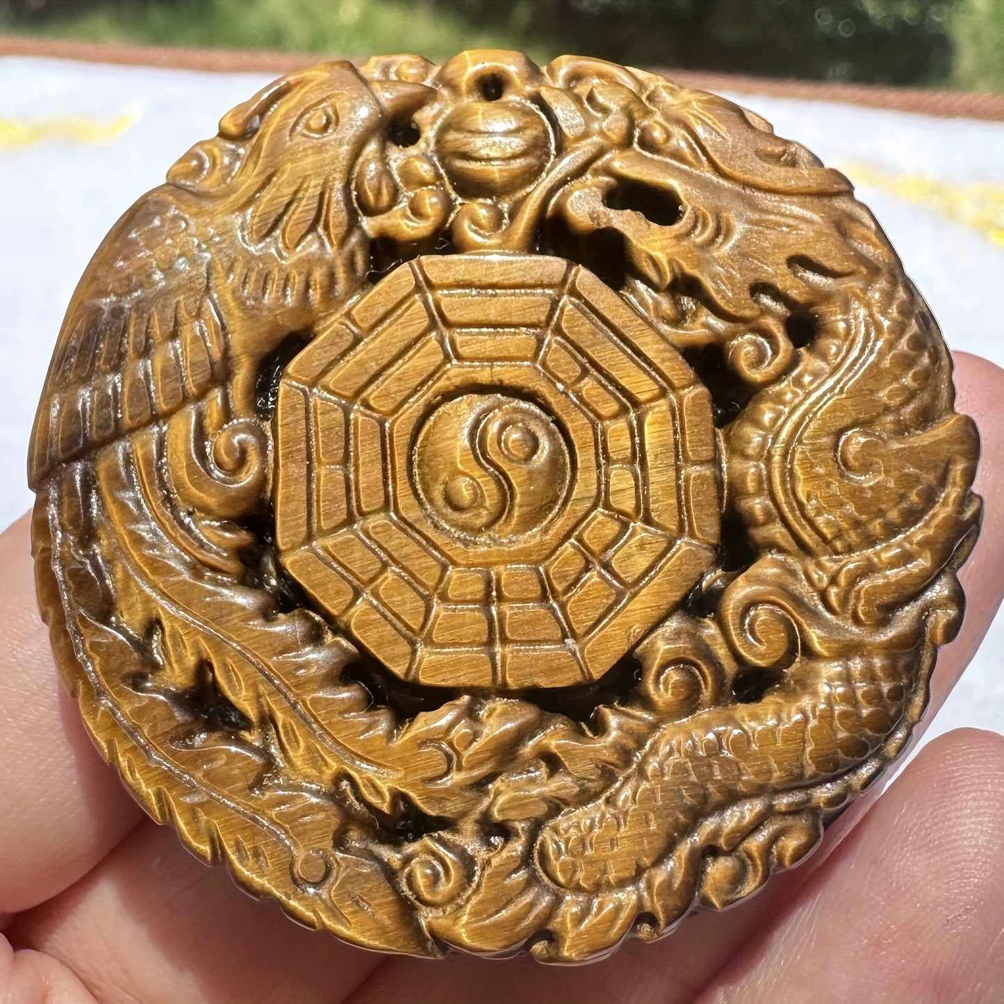 Natural Tiger Eye Carving