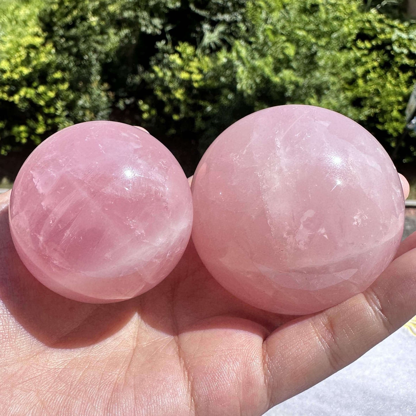 Natural Rose Quartz Sphere