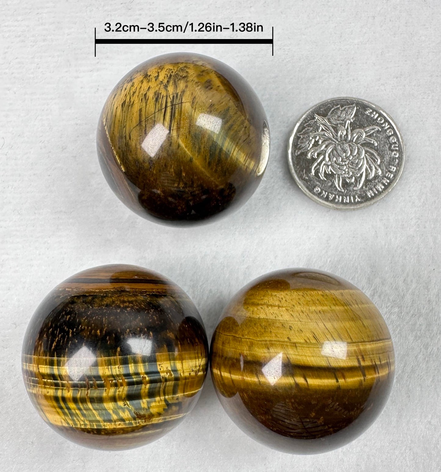 Nature Golden Tiger Eye Ball