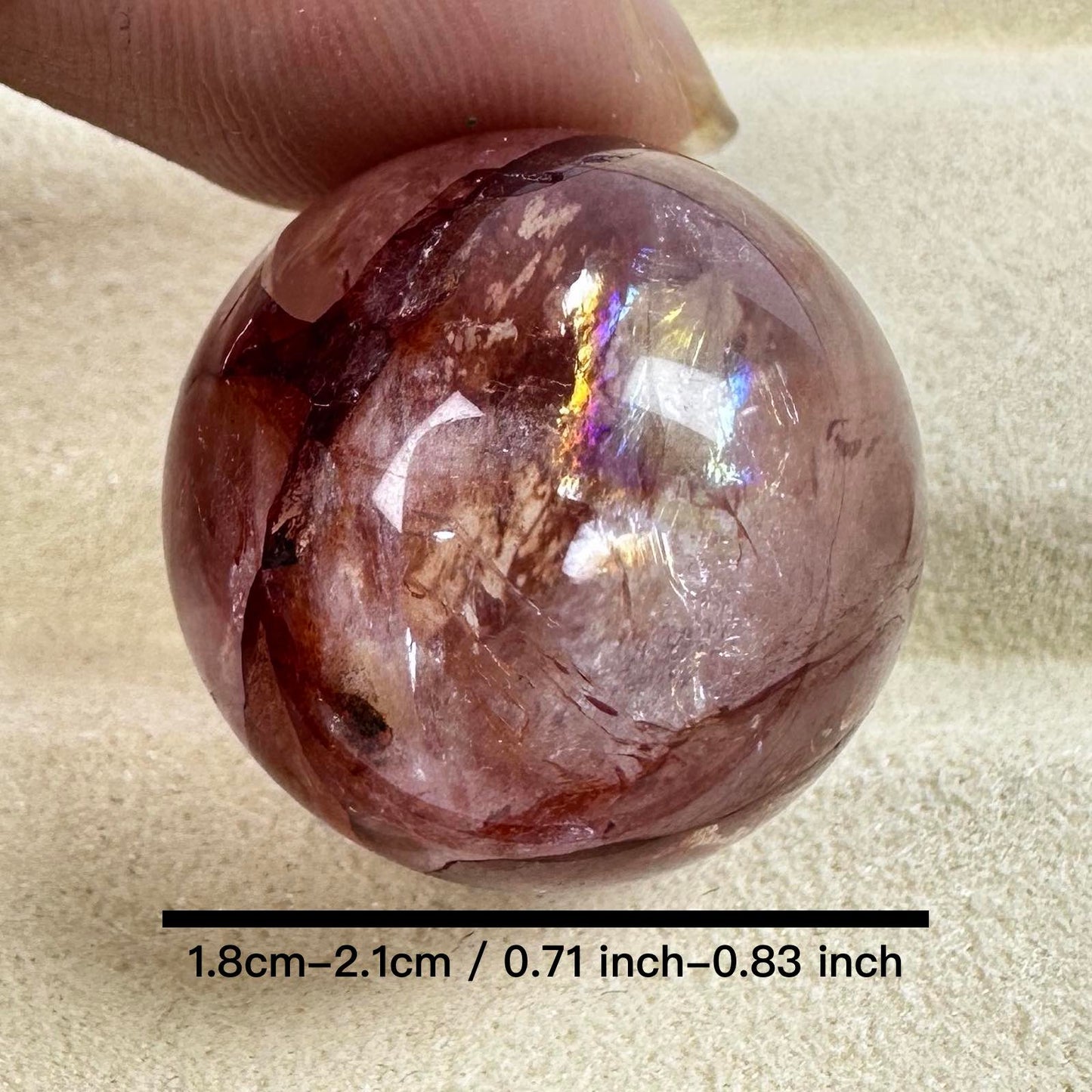 Nature Fire Quartz Bal